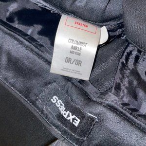 Express mid-rise columnist ankle pant. Black size 0S.